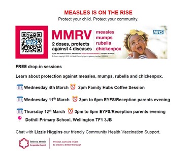 MMRV drop in sessions March 2026